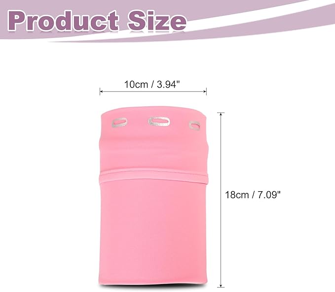 PATIKIL Universal Running Armband Sleeve 7.09"x4.33", Cell Phone Arm Bands Sleeve with Zipper Pocket for Key Earphones Credit Cards Sports Gym Workouts Exercise (M, Pink)