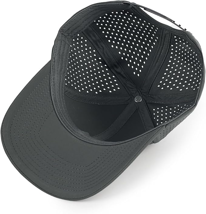 Quick Dry Baseball Cap Curved Brim Snapback Hat Laser Cut Mesh Ball Cap Golf Ball Cap for Men Women