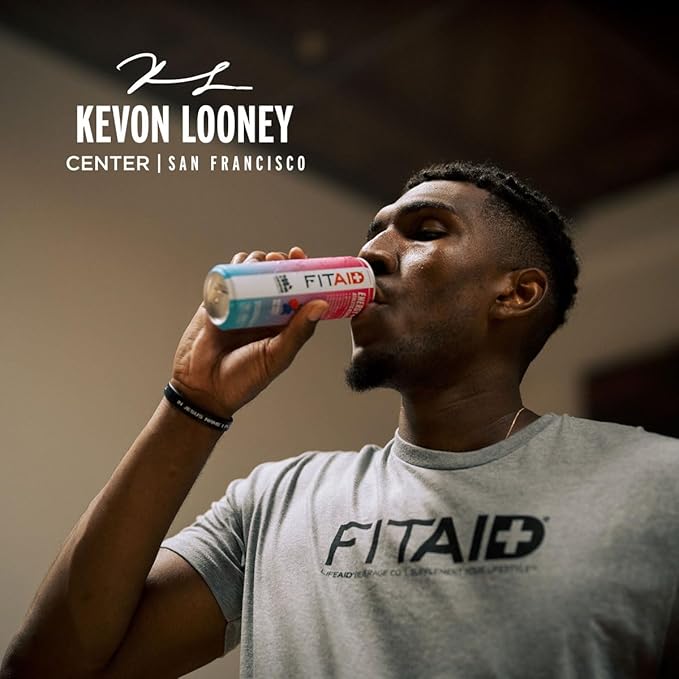 FITAID ENERGY, 200mg Natural Caffeine, Keto, Raspberry Hibiscus, Optimum Performance Formula: BCAAs, Quercetin, Electrolytes, Omega-3s, 15 calories, Paleo, Vegan & GlutenFree, 12 Fl Oz (Pack of 12)