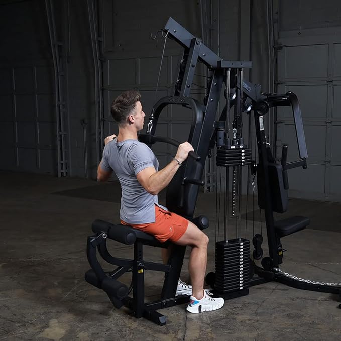 Body-Solid Multi-Station 210lb Dual Weight Stack Machine for Home & Commercial Gym, Complete Body Strength Training Functional Exercise Workout Station for Weight lifting and Bodybuilding