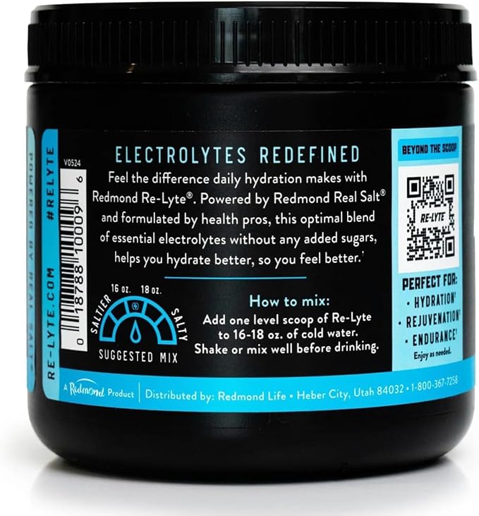 REDMOND Re-Lyte Hydration Electrolyte Powder Mix (Unflavored)