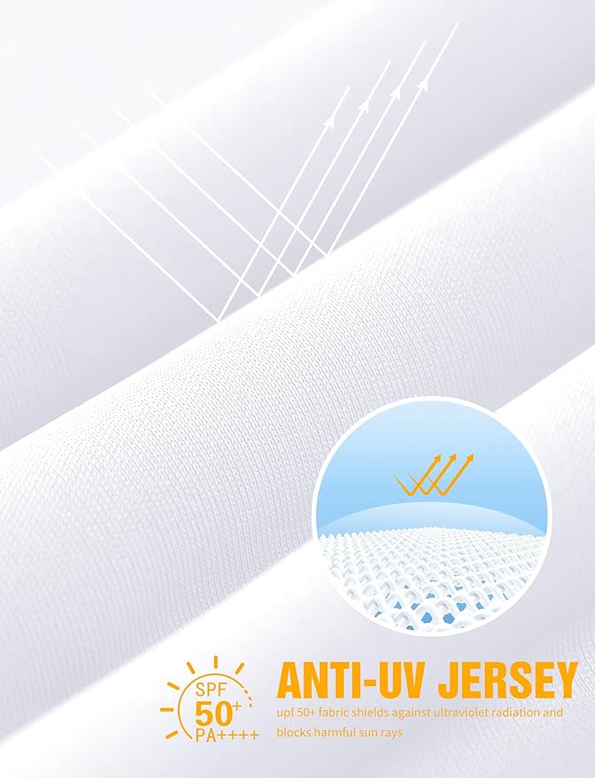Zengjo Mens Long Sleeve Workout Shirts Moisture Wicking Running Athletic Sport Performance T-Shirt Lightweight SPF Sun Shirt