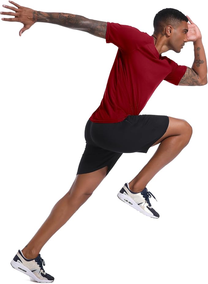 Holure Men's Mesh Quick-Dry Short Sleeve Workout T-Shirt