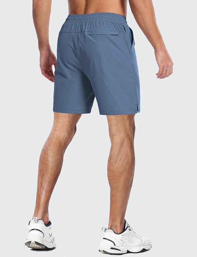 Aolesy Men's 5''/7'' Running Shorts Quick Dry Workout Gym Shorts with Pockets, Tennis Training Athletic(Linerless & Liner)