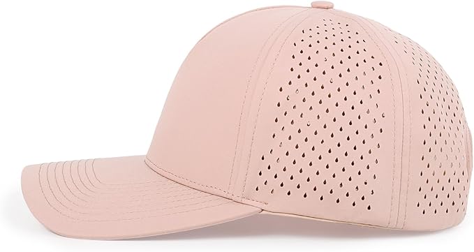 Quick Dry Baseball Cap Curved Brim Snapback Hat Laser Cut Mesh Ball Cap Golf Ball Cap for Men Women
