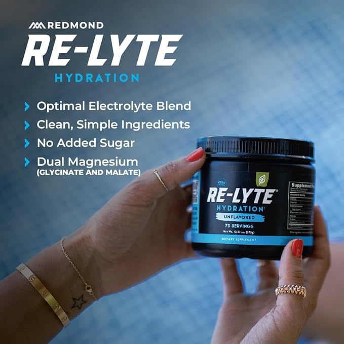 REDMOND Re-Lyte Hydration Electrolyte Powder Mix (Unflavored)