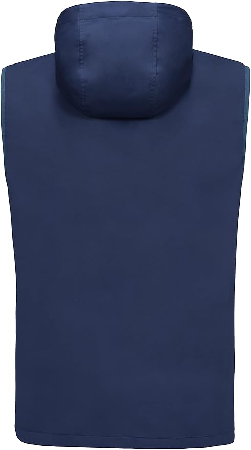 Little Donkey Andy Men's Lightweight Softshell Vest Windproof Sleeveless Jacket for Travel Hiking Running Golf