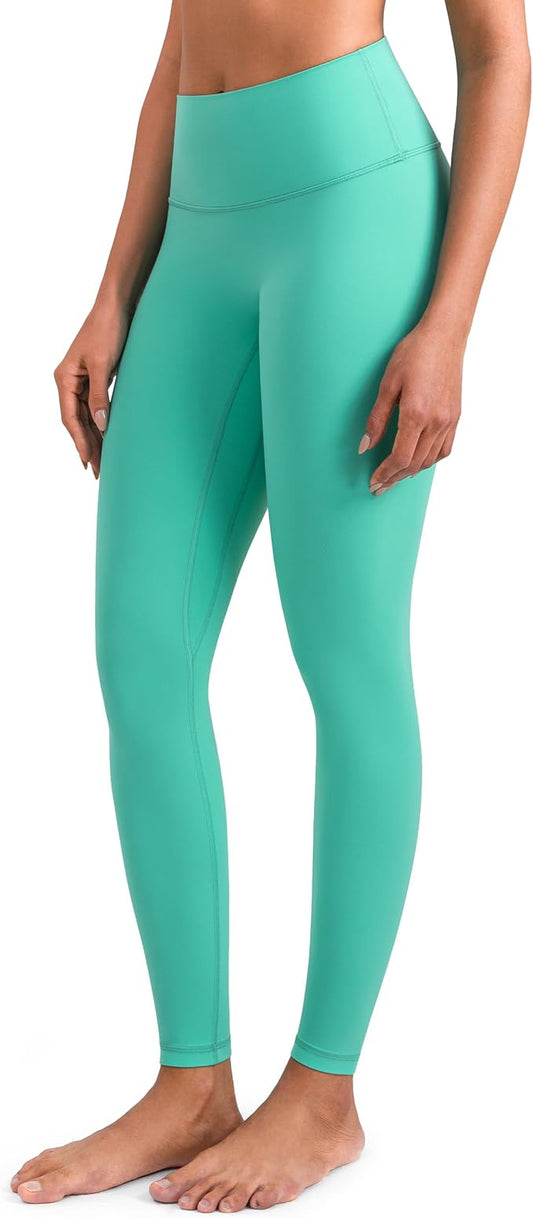 Colorfulkoala Dreamlux No Front Seam Leggings for Women 25"/28" Inseam, Seamless High Waisted Buttery Soft Yoga Pants