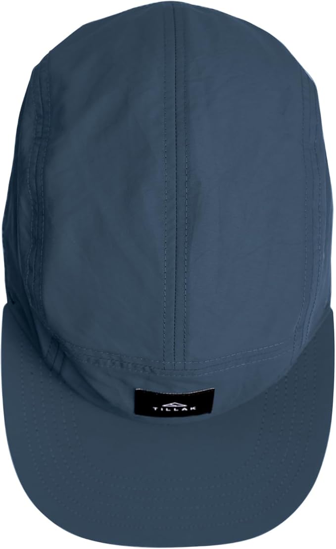 Tillak Wallowa Camp Hat, Lightweight Nylon 5 Panel Cap with Snap Closure