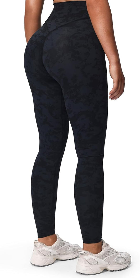 Aoxjox High Waisted Workout Leggings for Women Tummy Control Buttery Soft Yoga Metamorph Deep V Pants 26"