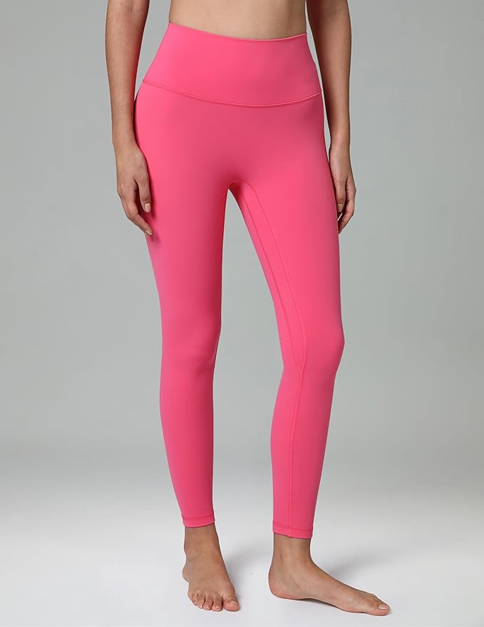 Colorfulkoala Dreamlux No Front Seam Leggings for Women 25"/28" Inseam, Seamless High Waisted Buttery Soft Yoga Pants