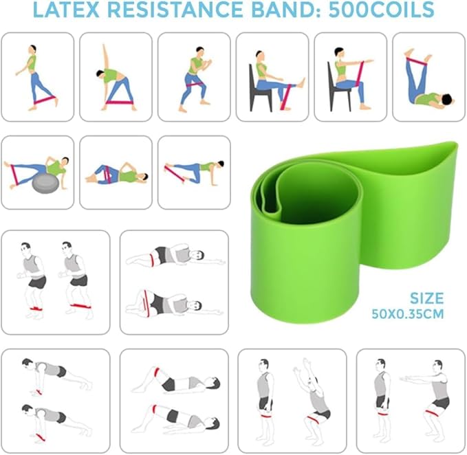 Pilates Ring Kit for Women Home Workouts Better Pilates Essentials Kits Equipments Sets Accessories Magic Ring Booty Bands Glutes Yoga Ball 25cm Figure 8 Resistance Yoga Bands for Stretching 8 Pcs