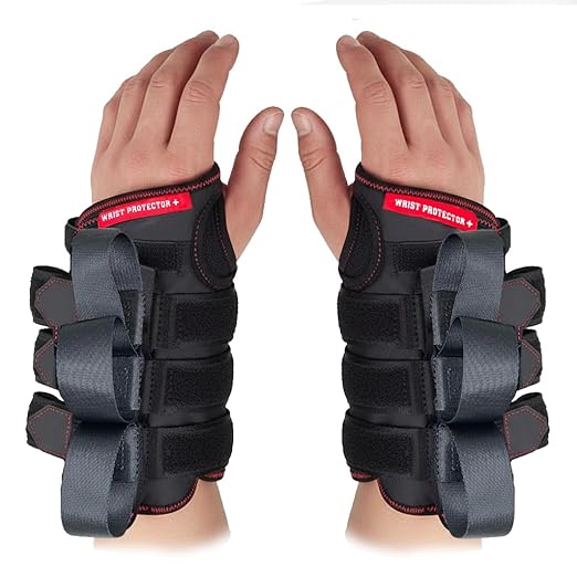 Right & Left Hands Free Pain Management Weightlifting Wrist Support for Gym - Adjustable Straps Brace Non-Slip Grip for Gym, CrossFit, Strength Workouts - Eliminate the Pain Embrace the Gain