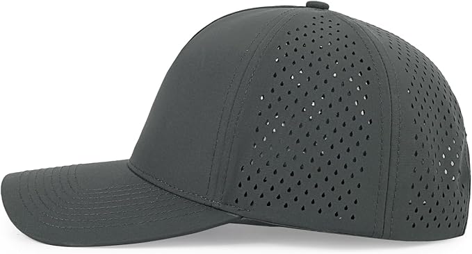 Quick Dry Baseball Cap Curved Brim Snapback Hat Laser Cut Mesh Ball Cap Golf Ball Cap for Men Women