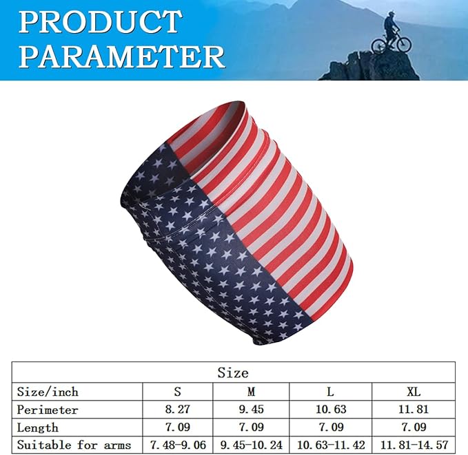 Running Phone Armband for Men Women,Universal Arm Bands for Phones Below 7.5 Inches,Waterproof Cell Phone Armband for Hiking,Running,Cycling,Climbing(Star Stripes XL)