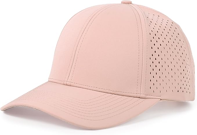 Quick Dry Baseball Cap Curved Brim Snapback Hat Laser Cut Mesh Ball Cap Golf Ball Cap for Men Women