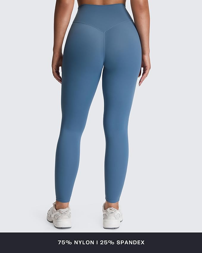 Aoxjox High Waisted Workout Leggings for Women Tummy Control Buttery Soft Yoga Metamorph Deep V Pants 26"