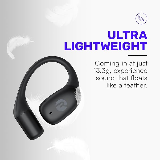 Raycon Essential Open Earbuds โ True Wireless Open Ear Bluetooth 6.0 Headphones, Ultra-Lightweight, Comfort Hook Design, IPX4 Water Resistant, 36 Hours of Battery Life (Blue)