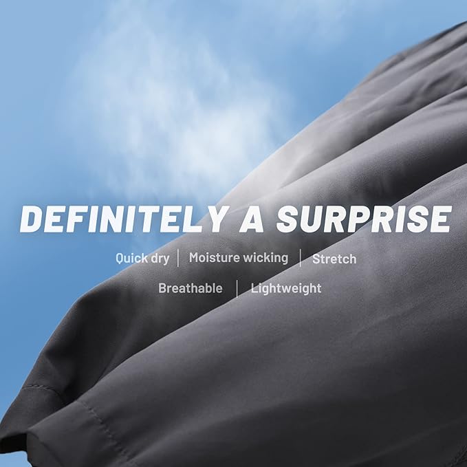 MIER Men's Workout Running Shorts Quick Dry Active 5 Inches Shorts with Pockets, Lightweight, Breathable