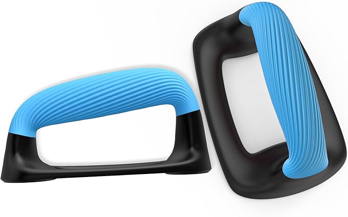 Kipika Push Up Bars, Pushup Stands With Thickened Soft Plastic Handle, Stable and Non-Slip Base, Pushup Handles Perfect for Floor Strength Training