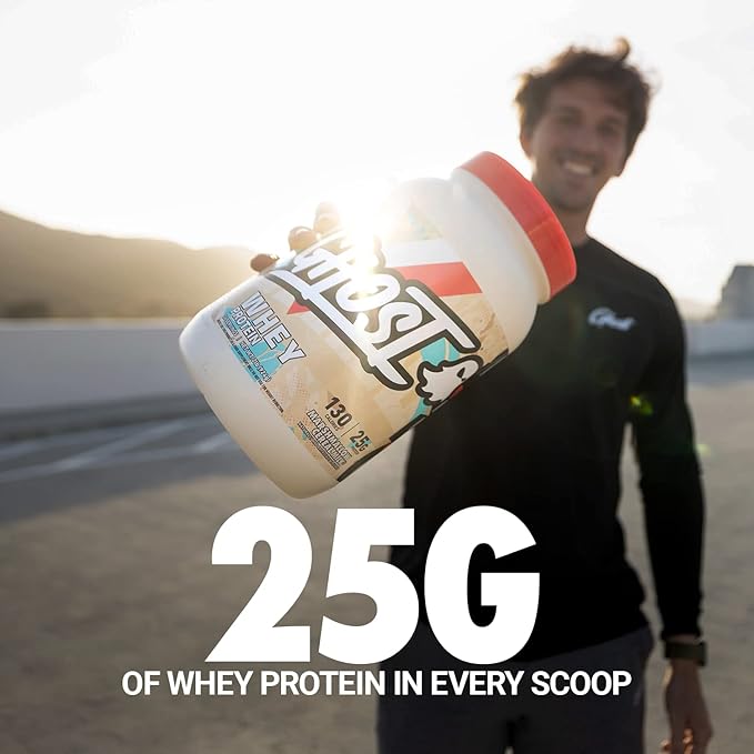 GHOST Whey Protein Powder, Marshmallow Cereal Milk - 2LB, 25G of Protein - Whey Protein Blend - Post Workout Fitness & Nutrition Shakes, Smoothies, Baking & Cooking - Soy & Gluten-Free