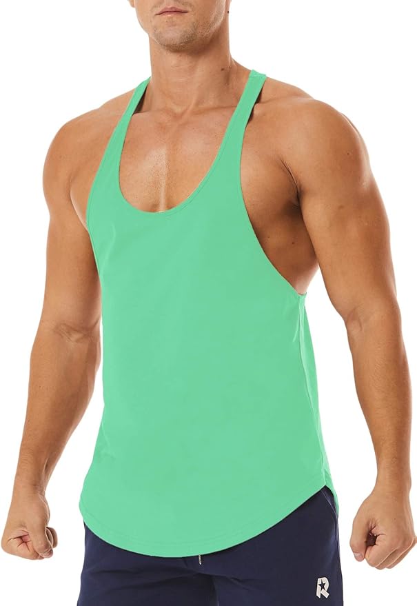 Men's Workout Quick Dry Soft Gym Bodybuilding Stringer Tank Tops