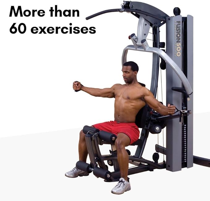 Body-Solid Multi-Station Home Gym Machine, Arm & Leg Strength Training Functional Exercise Workout Station for Weight Lifting and Bodybuilding