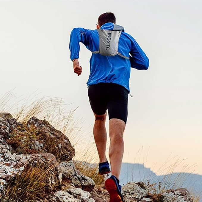 INOXTO Running Hydration Vest ,Lightweight Insulated Pack with 250ml Soft Flask Daypack for Hiking Trail Running Cycling Race Marathon for Women Men
