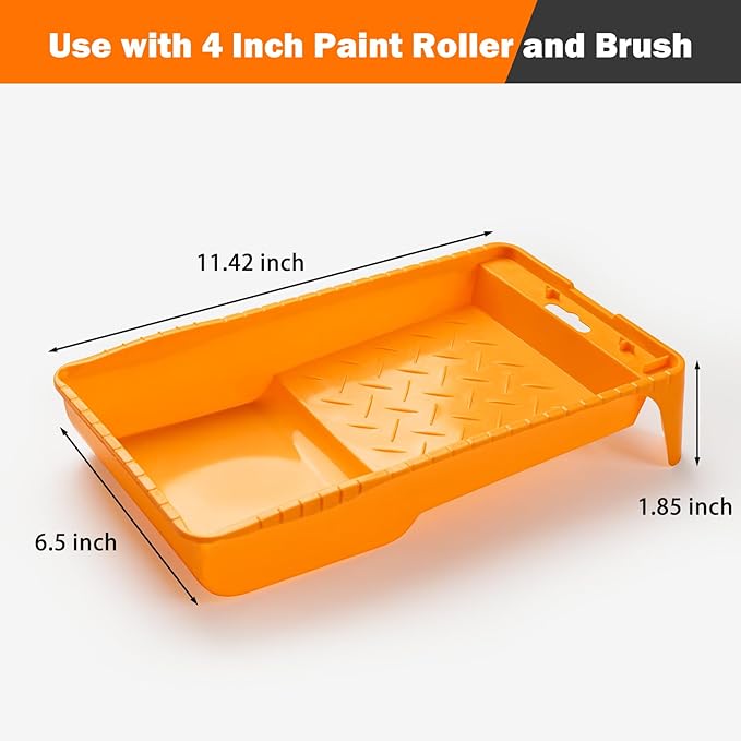 Mister Rui Paint Roller Kit 22 Piece, 4" 2" Paint Rollers, Foam Paint Roller, Microfiber Roller Covers for Painting Walls, Small Paint Roller, Mini Rollers for Painting Furniture, Stenciling