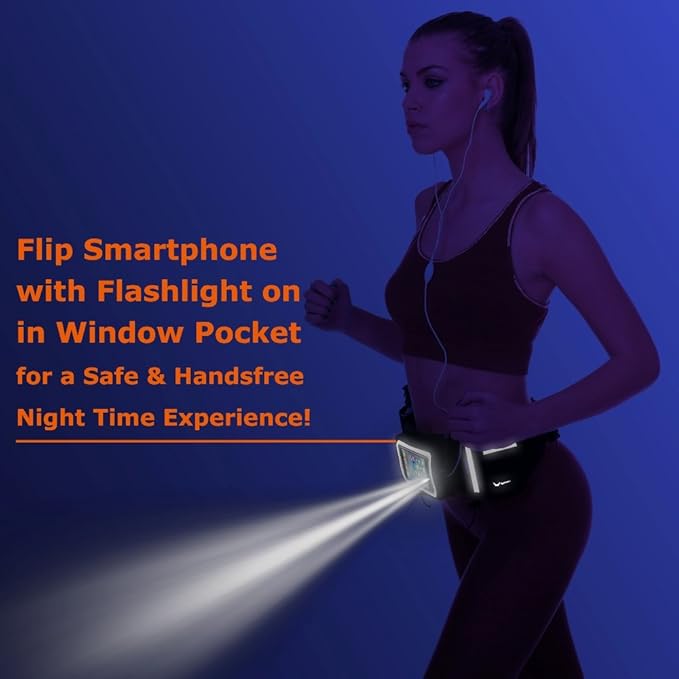 No.1 Hydration Belt by Runtasty - Premium Running Fuel Belt w/2 BPA-Free 10 oz Water Bottles, Tilt-Up Pocket w/Touchscreen-Ready Cover - Fits All iPhones, Runners Ebook & No-Bounce Design