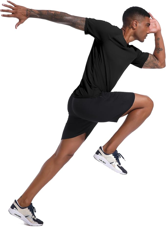 Holure Men's Mesh Quick-Dry Short Sleeve Workout T-Shirt