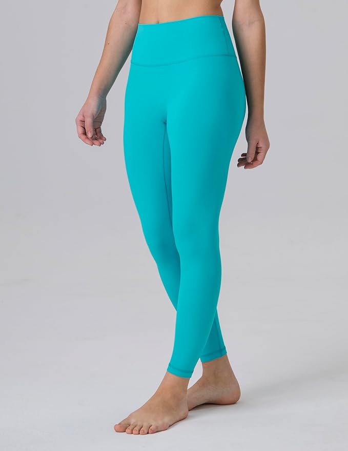 Colorfulkoala Dreamlux No Front Seam Leggings for Women 25"/28" Inseam, Seamless High Waisted Buttery Soft Yoga Pants