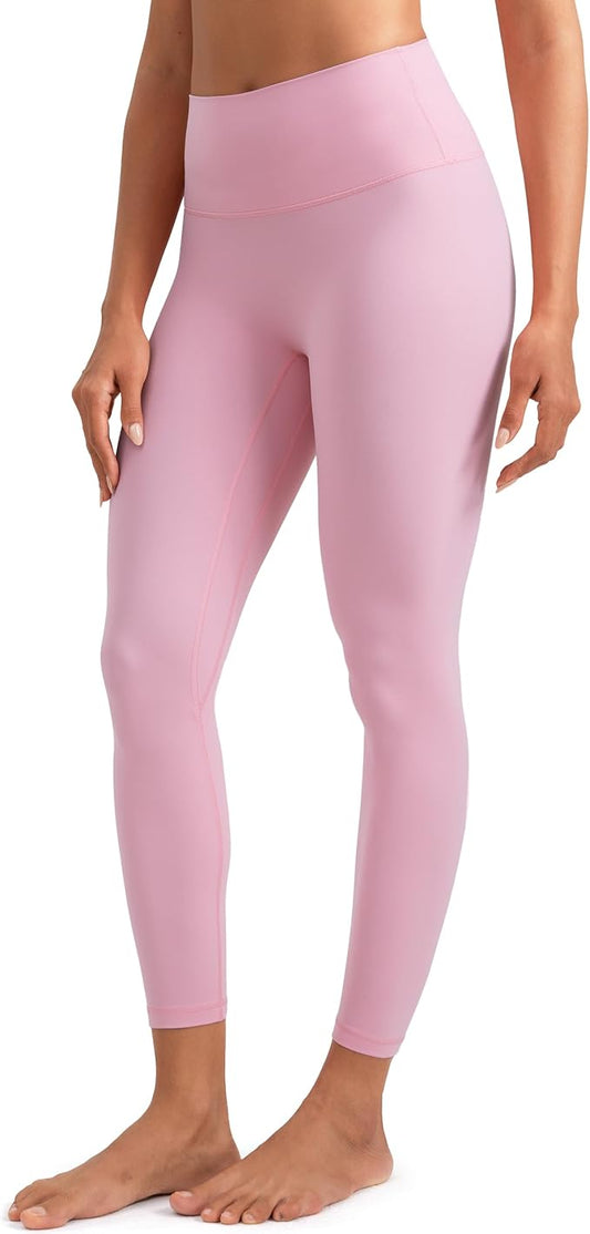 Colorfulkoala Dreamlux No Front Seam Leggings for Women 25"/28" Inseam, Seamless High Waisted Buttery Soft Yoga Pants