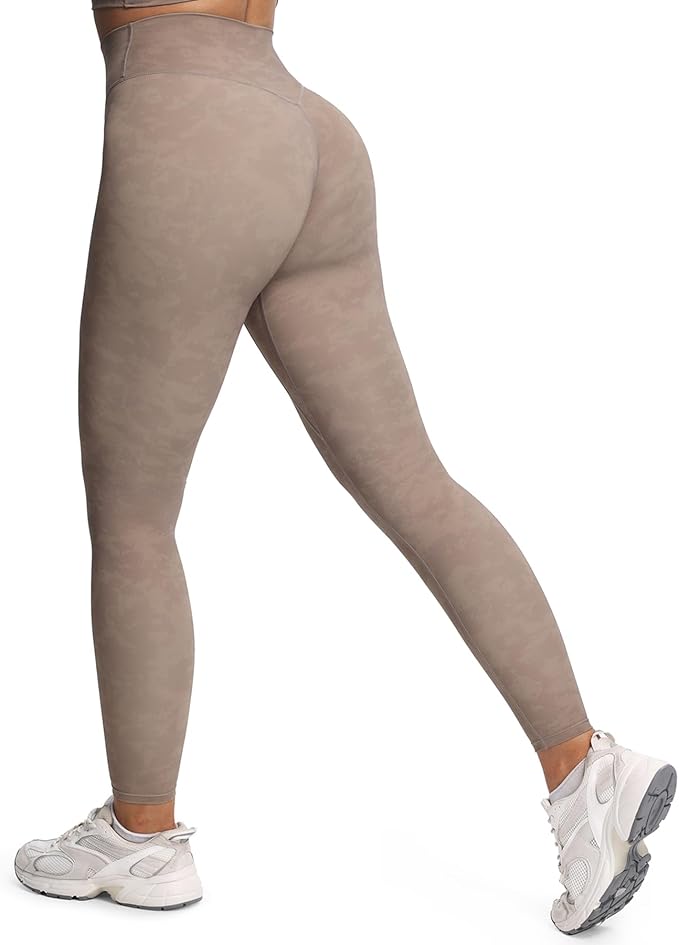 Aoxjox High Waisted Workout Leggings for Women Tummy Control Buttery Soft Yoga Metamorph Deep V Pants 26"