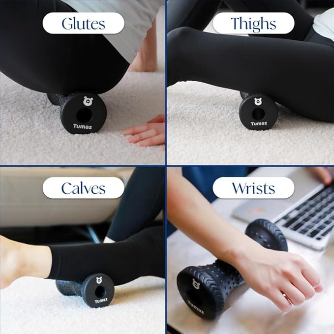 Tumaz Foot Roller for Plantar Fasciitis Relief,Foot Massage Roller for Alleviate Planter Facetious Pain,Arch Pain,Trigger Points & Deep Tissue, Portable - Reflexology Tool,Sky Blue