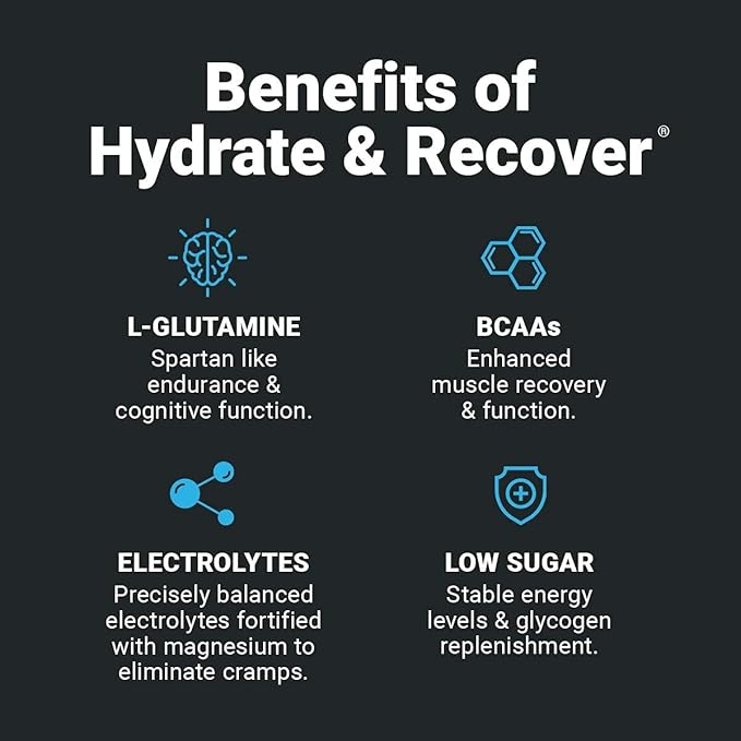 Wilderness Athlete - Hydrate & Recover | Liquid Hydration Powder Electrolyte Drink Mix - Recover Faster with Bcaas - Hydrate Powder with 1000mg of Vitamin C - 30 Serving Tub (Grape)