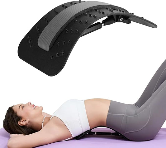 YAJIACLONE Back Stretcher for Lower Back Pain Relief,Adjustable, Portable, Durable Lumbar Support Board,Stocking Stuffers for Adults, Unique Elephant Thanksgiving Christmas Gift.