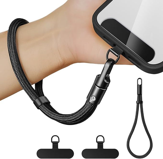 Anti Theft Phone Wrist Strap With 2 Metal Tether Tabs,Adjustable Wristlet & Hand Cell Phone Lanyard for Women and Men