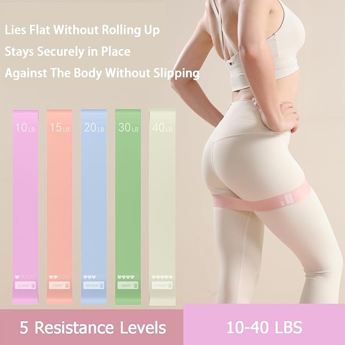 Pilates Ring Essentials Kit for Women, Styled in Soft Macaron Creams - Yoga Exercise Equipment Set for Home Workouts with Magic Circle, Mini Ball & Accessories - Fitness Ring Set for Beginners