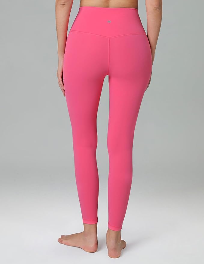Colorfulkoala Dreamlux No Front Seam Leggings for Women 25"/28" Inseam, Seamless High Waisted Buttery Soft Yoga Pants