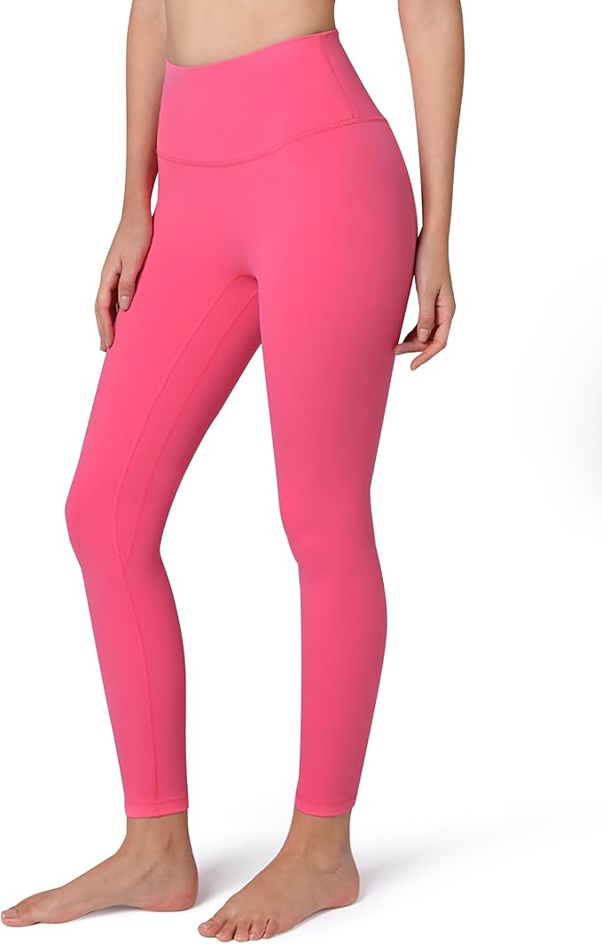 Colorfulkoala Dreamlux No Front Seam Leggings for Women 25"/28" Inseam, Seamless High Waisted Buttery Soft Yoga Pants