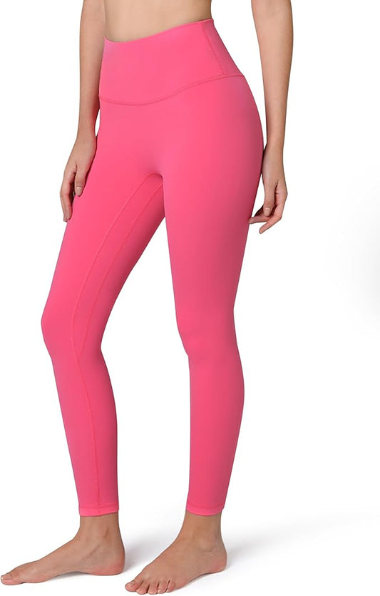 Colorfulkoala Dreamlux No Front Seam Leggings for Women 25"/28" Inseam, Seamless High Waisted Buttery Soft Yoga Pants