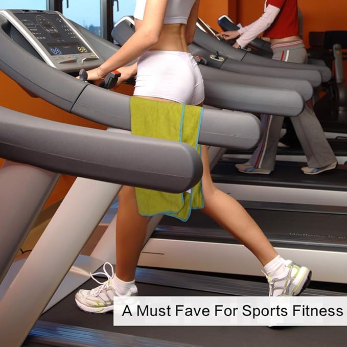 SINLAND Microfiber Gym Towels Sports Fitness Workout Sweat Towel Super Soft and Absorbent 3 Pack 16 Inch X 32 Inch