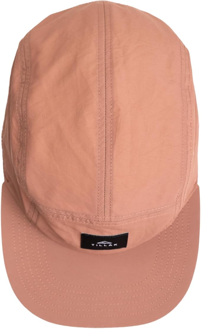 Tillak Wallowa Camp Hat, Lightweight Nylon 5 Panel Cap with Snap Closure