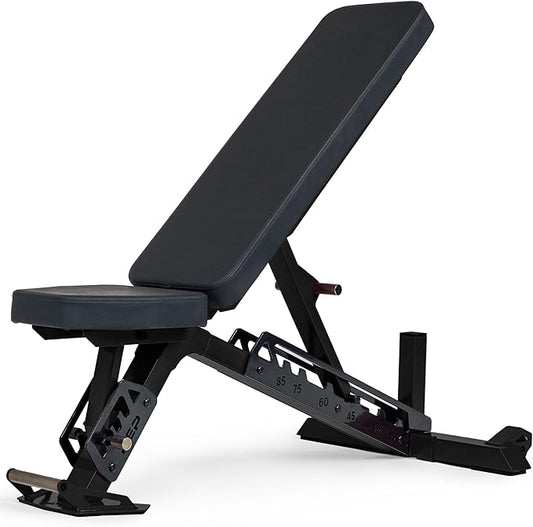 Rep Nighthawk Adjustable Weight Bench | Home Gym Incline Decline Flat Workout Bench | Heavy Duty Fitness and Strength Training Equipment | Foldable Space Saving Design