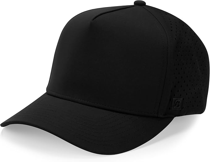 Glendora Snapback Hat | 5-Panel High Crown Blank Cap for Men & Women | Breathable, Lightweight, & Curved Bill