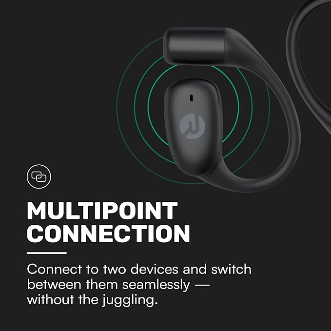 Raycon Essential Open Earbuds โ True Wireless Open Ear Bluetooth 6.0 Headphones, Ultra-Lightweight, Comfort Hook Design, IPX5 Water Resistant, 36 Hours of Battery Life (Mint)