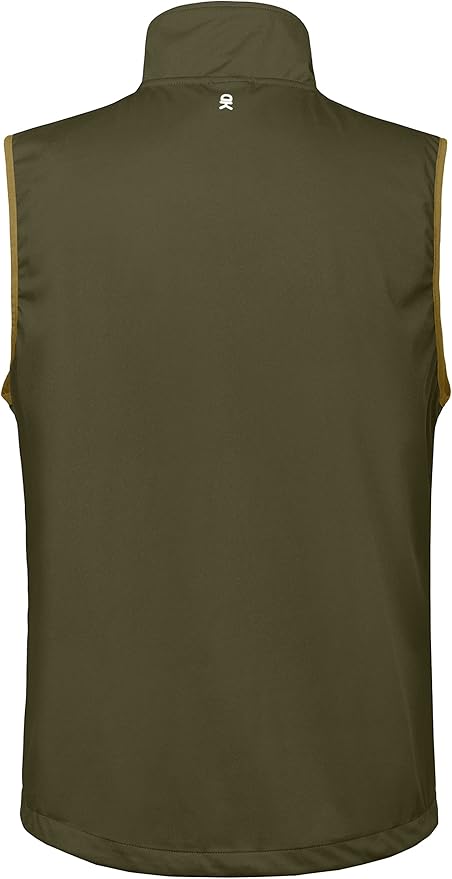 Little Donkey Andy Men's Lightweight Softshell Vest Windproof Sleeveless Jacket for Travel Hiking Running Golf