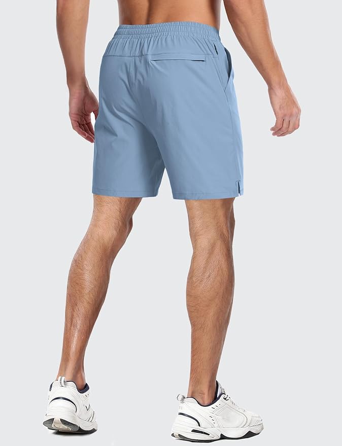 Aolesy Men's 5''/7'' Running Shorts Quick Dry Workout Gym Shorts with Pockets, Tennis Training Athletic(Linerless & Liner)