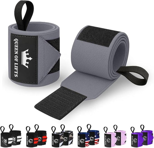 TECEUM Weightlifting 18" & 12" Wrist Wraps with Thumb Loop – Heavy Duty Wrist Workout Braces for Men and Women – Ideal for Powerlifting, Strength Training, Bodybuilding